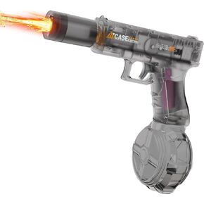 Electric Water Gun for Adults Kids, Automatic Water Gun with Muzzle Flash & Recoil Effect Electric Squirt Gun Up to 26 FT Range for Swimming Pool Party Beach Outdoor Activity