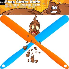 Jishi Funny Cutter Knife for Toilet, White Elephant Gag Gifts for Adults Men, Christmas Stocking Stuffers for Adults Men Husband Dad, Hilarious Pranks & Practical Jokes, Unique Fun Useful Gadgets