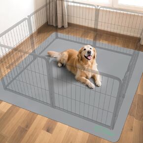 FXW Ultra Waterproof Pet Floor Protector Mat & Under Dog Crate Mat, Resistant & Easy to Clean, Made Rollick/Homeplus 24 inch 8 Panels Dog Playpen, Square, 57'' x 57'' (Playpen Not Included)