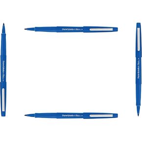 Papermate Flair Original Felt-Tip Writing Pens 1 mm Width Ink Colour Blue Case of 4