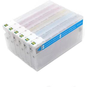 خراطيش الحبر القابلة لإعادة التعبئة مع رقاقة متوافقة مع Surecolor D700 Printer 200ml كل T7821 T7826 (M)