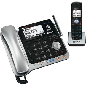 ATT TL86109 DECT 6.0 2-Line Corded/Cordless Phone System with Bluetooth(R) (Corded base system & single handset )