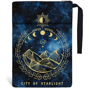 1pc Book Sleeve with Zipper 13.4x9.45 inches(34x24cm) Watercolor Forset Book Covers for Paperbacks Bookish Book Protectors for Students Teachers