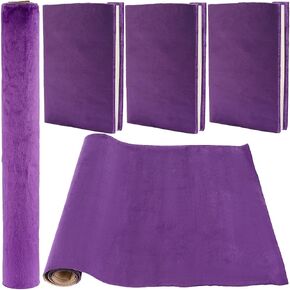 CRASPIRE Self Adhesive Book Cloth for Book Binding Velvet 43.3x14.5 Halloween Purple Fabric Surface Paper Backed Book Cover Books Album Scrapbooking DIY Covering Protector Bookcloth Bookbinding