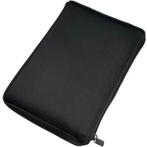 AF-WAN Neoprene Soft bag Book Sleeve bag holder with Zipper, Suitable for Fourth Wing Hardcover Book Protection at Home, Outdoor, and Travel (Black)