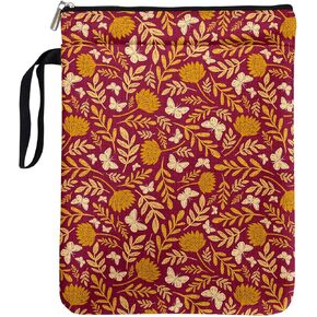Thanksgiving & Fall Gifts for Readers - Autumn Pattern Book Sleeve | Waterproof Zippered Cover with Handle (Library/Book Club Approved)