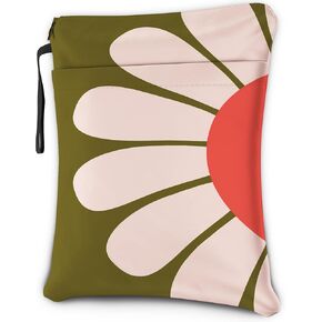Sunflower Book Sleeve with Zipper, Boho Flower Book Lover Gift for Teen Women Girl