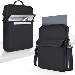 13 inch Laptop Sleeve Case Shoulder Bag for 2025 MacBook Air 13.6 in M4 M3 M2, Padded Shockproof Carrying w/Accessory Pocket