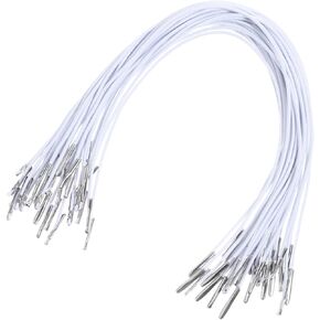 30Pcs Elastic Cord with Metal Ends, 11.5 Inch White Elastic Barbed Cord Stretch Round String Mask Lanyard Loop Craft Rope Extender Strap for DIY Craft, Book Binding, Party Hats, Menu Hanging