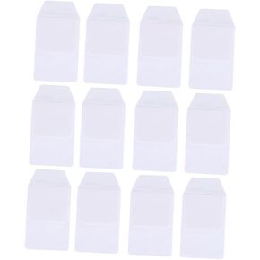 Homoyoyo Hospital Bag Organizers 12 Pack White Pen Protector Bags for Doctors Nurses Insert Type Pen Storage