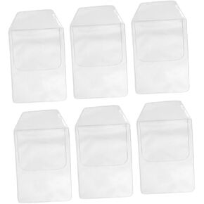 Homoyoyo 6pcs Pvc Pocket Protectors for Shirts Lab Coats Office Use Pen Pencil Holders for Nurses Students Professionals Prevent Ink Stains Tears