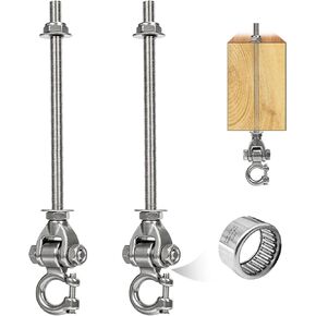 Heavy Duty Swing Hangers for Wooden Sets1000LB Capacity Hammock Hanger Stainless Steel Swing Hardware Accessories 2 Packs 12" for Porch Playground Yoga Heavy Bag Swingset Part