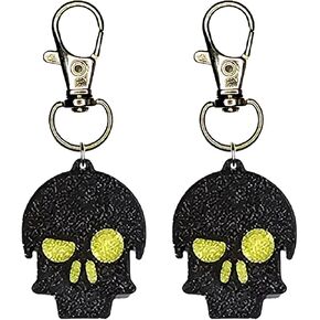 Skull Collar Charm Zipper Charm Yazzle Dazzle Cat Dog Animal Training Bark Black Yellow Silk A