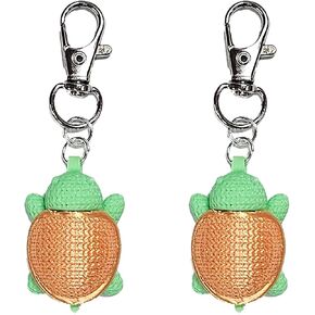 Turtle Tortoise Collar Charm Zipper Charm Yazzle Dazzle Articulating Easy Green and Gold PLA