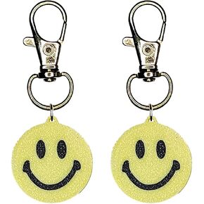 Smiley Face Collar Charm Zipper Charm Yazzle Dazzle Cat Dog Animal Training Bark Smile Black Yellow A