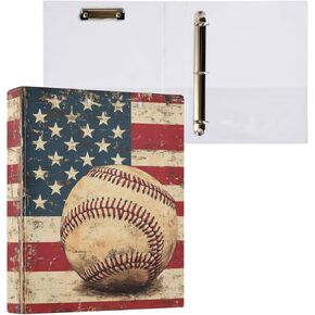Caikeny 3 Ring Binder Chickens Grey Chicks 1.5 Inch Binders Farm Animal Round Ring Clipboard with 2 Pockets for Office Supplies