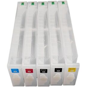 5 Color 700ML R636 T6361 T6364 T6368 Refill Ink Cartridge with Resettable Chip Compatible with Stylus Pro 7700 9700 7710 9710 Printers