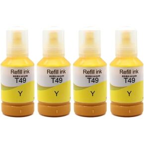 4 Pieces 140ML T49 T49M T49H T49L Sublimation Ink Compatible with Printers F170 F570 F571 T3100x T3170x F100, F500 F501 F550 F560(4pcs-140ML-C)