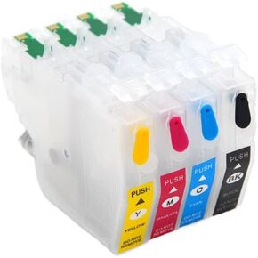 Refill Ink Cartridge 4Color Set with Chip Compatible with MFC-J2340DW MFC-J3540DW MFC-J3940DW Printers