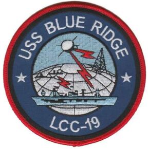 USS Blue Ridge (LCC-19) Patch – Plastic Backing