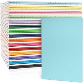 Dynta A5 Journals 45pcs 15 Colors Lined Notebooks Bulk College Ruled 5.5 x 8.3 Inches for Class or Conference, 30 Sheets/60 Pages