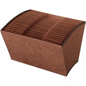 Office Depot Expanding File, Legal, A-Z, 21 Pockets, Brown, OM01419