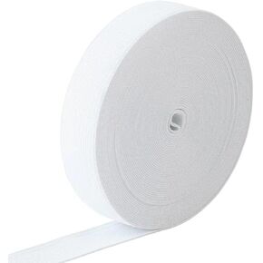 Tovyzalg Elastic Band for Sewing, White Width Flat Elastic Cord, Knit Bands for Sewing Waistband and Pants Waist, Elastic Bands Spool for Pants Elastic Waistband Sewing, Wide 0.59 Inch 13 Yard