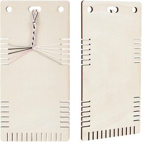 FINGERINSPIRE 2 Pcs Friendship Bracelet Making Kit 9.4x4.7 inch Hole 10mm Rectangle Bracelet Braided Plate Bracelet Braiding Disc Set Bracelet String and Rewarding Activity