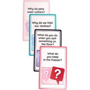 Educational Questions Card Game for Kids – Develops Expressive Language, Critical Thinking & Creativity – Perfect Travel & On-The-Go Learning