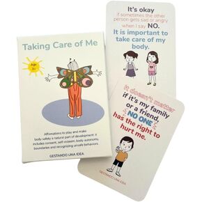 Taking Care of Me Affirmation Cards for Kids - 42 Illustrated Flashcards to Teach Body Safety, Self-Esteem & Boundaries – Social Emotional Learning, Daily Affirmations for Kids (Ages 3+)