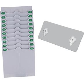Expand Time Card Holder Timesheet Holder Easy to Install Record Attendance Time Time Card Rack for Warehouse Factory Workshop, 10 Slots