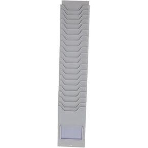 Card Holder Rack for Warehouse Organization Efficient Wall-Mounted Display for Employee Badges and Timecards Slots for Easy Access and Inventory Management