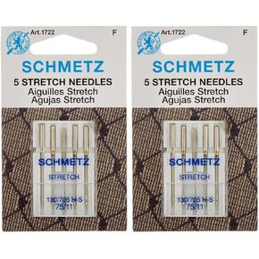 Euro-Notions Stretch Machine Needles Size 75/11, 5/Pkg (2 packs)