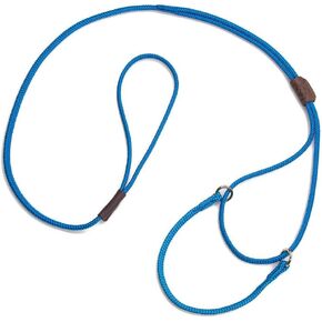 Mendota Pet Show Martingale Style Leash - Leash & Collar Combo, Made in The USA - Black, 12 in x 1/8 in x 40 in
