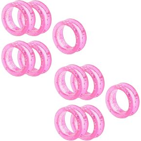 10Pcs Pink Silicone Scissors Finger Rings Grips Grooming Shear Thumb Inserts Finger Protector Ring for Barber Hair Cutting Scissors Pet Shears Hair Cutting Shears Hair Cutting Tools