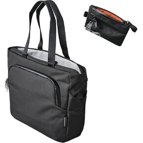 ALPAKA Bravo Tote Bag and Zip Pouch Pro - Weatherproof 16 Inch Laptop Briefcase for Men & Women, Work Travel Tote with Shoulder Strap - Minimalism Zipper Wallet - RFID Blocking ID Card Holder