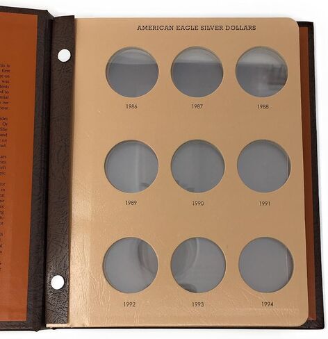 Dansco US American Silver Eagle Coin Album 1986 حتى الآن #7181 in Kuwait