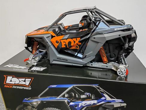 CNC 7075#Aluminum Rear Trailing arm&hub for LOSI RZR Rey 1/10 (Orange) in Saudi Arabia