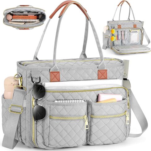 Teacher Tote Bag for Women Large Laptop Bags for Work Nursing Professional Computer Messenger Bag for Office Travel Business in Kuwait