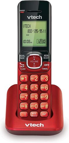 VTech CS6509 Accessory Cordless Handset, Silver/Black | Requires VTech CS6519 or CS6529 to Operate in Kuwait