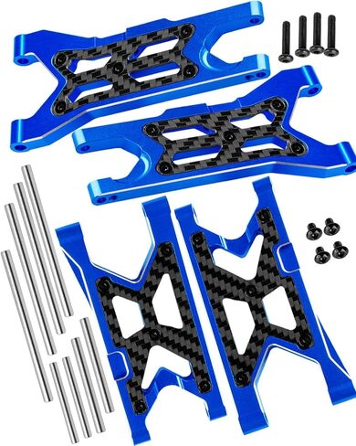 RC Carbon Carbon Fiber Arment Arment Arms For 1/10 Senton/Granite/Vorteks 3S BLX & Mega 550 RC Car.red in Kuwait