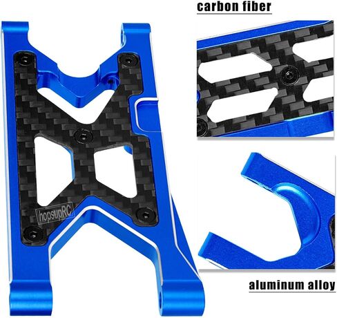 RC Carbon Carbon Fiber Arment Arment Arms For 1/10 Senton/Granite/Vorteks 3S BLX & Mega 550 RC Car.red in Kuwait
