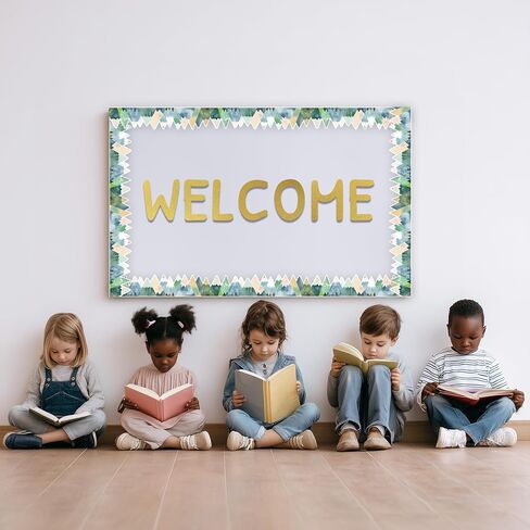 Bulletin Board Borders Classroom Decor, for Back to School Teachers Office Home Birthday Party Decorations - 6.5Ft (Moving Mountains) in Kuwait