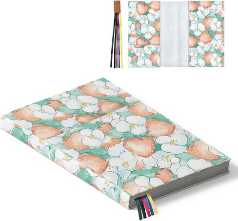 1pc غلاف غلاف الأكمام 20.9x10.6 بوصة أغطية كتاب بوليستر قابل للتعديل مع مرجعية محمية غلاف الفراولة بالألوان. in Kuwait