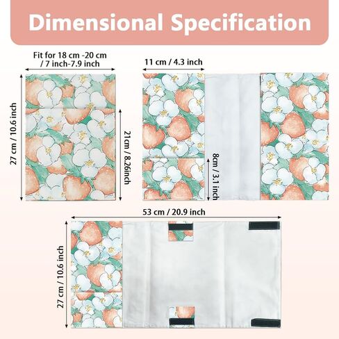 1pc غلاف غلاف الأكمام 20.9x10.6 بوصة أغطية كتاب بوليستر قابل للتعديل مع مرجعية محمية غلاف الفراولة بالألوان. in Kuwait