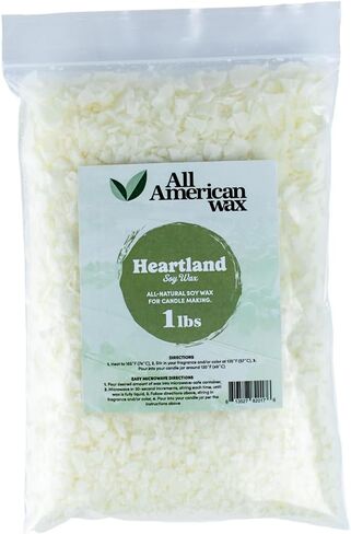 All American Wax Soy Wax Flakes – 45 lb Bag | Natural Soy Wax for Candle Making | Clean Burning, Easy to Melt, Great Scent Throw | DIY Candle Supplies in Saudi Arabia