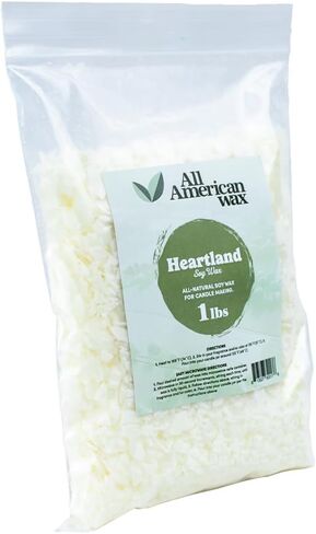 All American Wax Soy Wax Flakes – 45 lb Bag | Natural Soy Wax for Candle Making | Clean Burning, Easy to Melt, Great Scent Throw | DIY Candle Supplies in Saudi Arabia