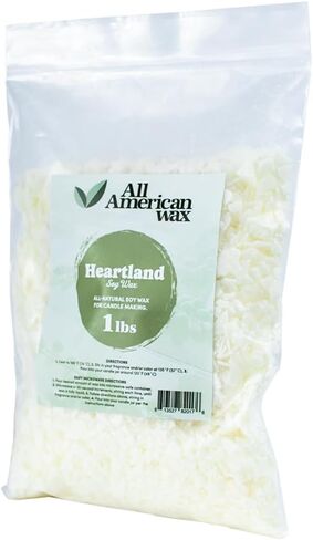 All American Wax Soy Wax Flakes – 45 lb Bag | Natural Soy Wax for Candle Making | Clean Burning, Easy to Melt, Great Scent Throw | DIY Candle Supplies in Saudi Arabia