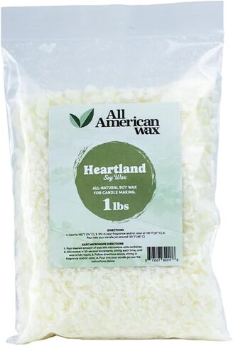 All American Wax Soy Wax Flakes – 45 lb Bag | Natural Soy Wax for Candle Making | Clean Burning, Easy to Melt, Great Scent Throw | DIY Candle Supplies in Saudi Arabia