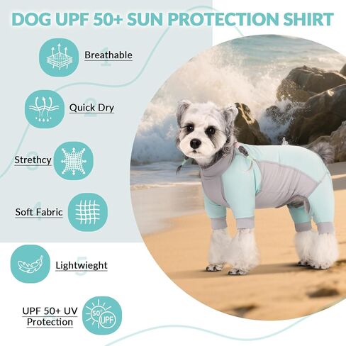 Dog Sun Protection Shirt, UV Shirt for Dogs, Lightweight Breathable Cooling Vest, Quick Dry Dog Summer Clothes for Small Dogs in Kuwait